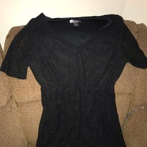 Gorgeous Lace Overlay Oh Baby Maternity Dress